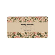 Vintage Romantic Peony & Rose Garden Pattern