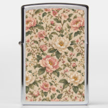 Vintage Romantic Peony & Rose Garden Pattern
