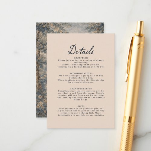 Vintage Romantic tapestry Wedding Details