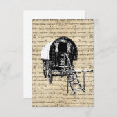 Vintage Romany Gypsy wagon (Front/Back)