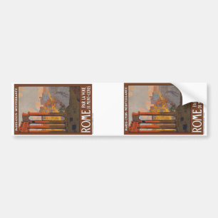 Vintage Rome Italy Bumper Sticker