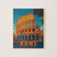 Vintage Rome Italy: Colosseum & Ancient Wonders