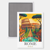 Vintage Rome Italy Colosseum Travel