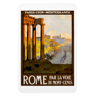 Vintage Rome Italy or Roma Itallia travel poster, Magnet