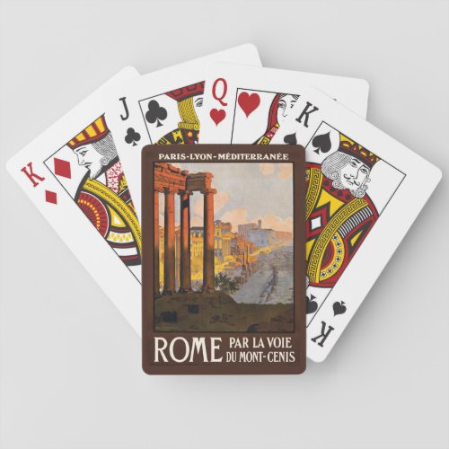 Vintage Rome Italy playing cards