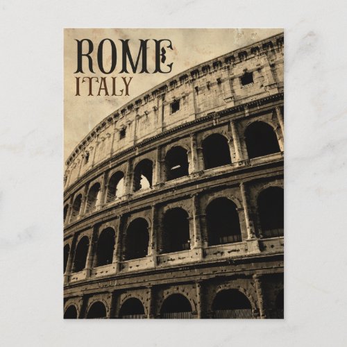 vintage rome italy postcard