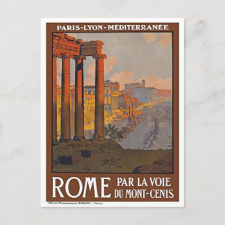 Vintage Rome Italy Travel Retro Postcard