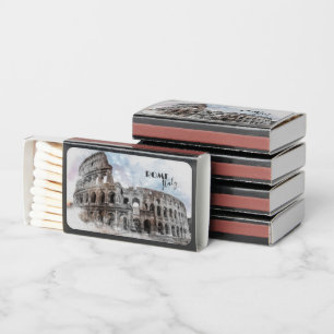 Vintage Rome Matchbox – Colosseum Italy Travel Art Matchboxes