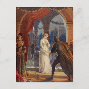 Vintage Romeo and Juliet Painting (1861) Postcard