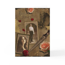 Vintage Romeo and Juliet Scrapbook Greeting Card