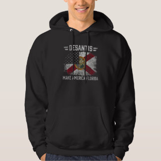 Vintage Ron DeSantis 2024 Make America Florida Ame Hoodie