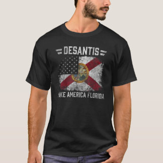 Vintage Ron DeSantis 2024 Make America Florida Ame T-Shirt