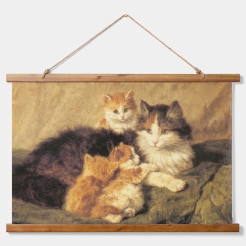 Vintage Ronner Knips Cats Oil Painting  Hanging Tapestry