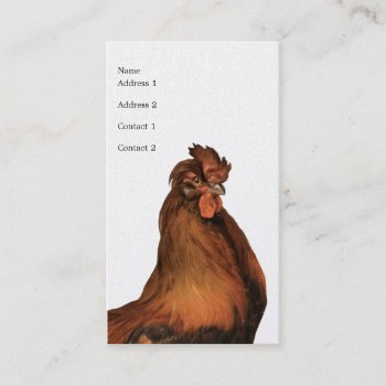 Vintage Rooster Business Card by businesscardsforyou at Zazzle
