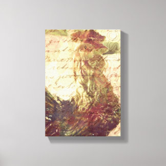 Vintage Rooster Canvas Print