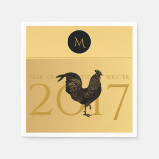 Vintage Rooster Chinese New Year 2017 Paper N Napkins