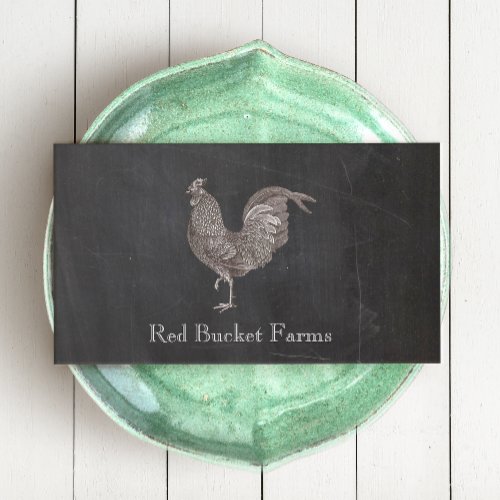 Vintage Rooster Personal Chef Business Cards