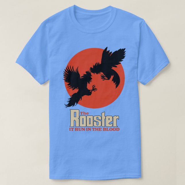 Vintage Rooster Fighting T-Shirt (Design Front)