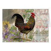 Vintage Rooster French Collage Farm Pet (Front Horizontal)