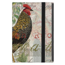 Vintage Rooster French Collage iPad Mini Case