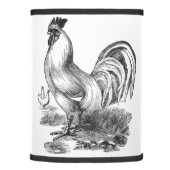 Vintage rooster illustration lamp shade (Right)