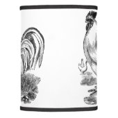 Vintage rooster illustration lamp shade (Front)