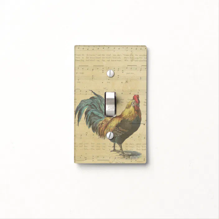 Brand New Chicken Rooster Theme Farm Custom Light Switch Wall Plate Cover