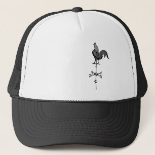 Vintage Rooster Weather Vane Trucker Hat