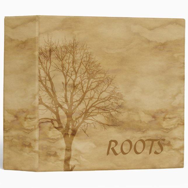 Vintage Roots Tree Genealogy Binder (Front/Spine)