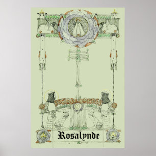 Vintage Rosalynde Cover Art by Jessie Marion King Poster