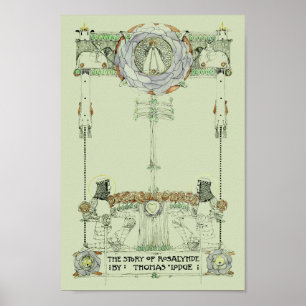 Vintage Rosalynde Cover Art by Jessie Marion King Poster