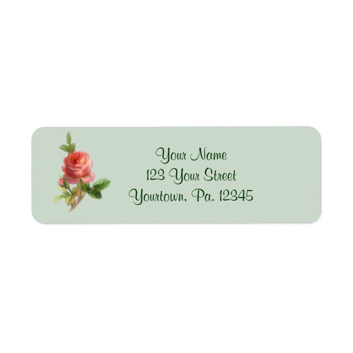 Vintage Rose Address Label | Zazzle.com