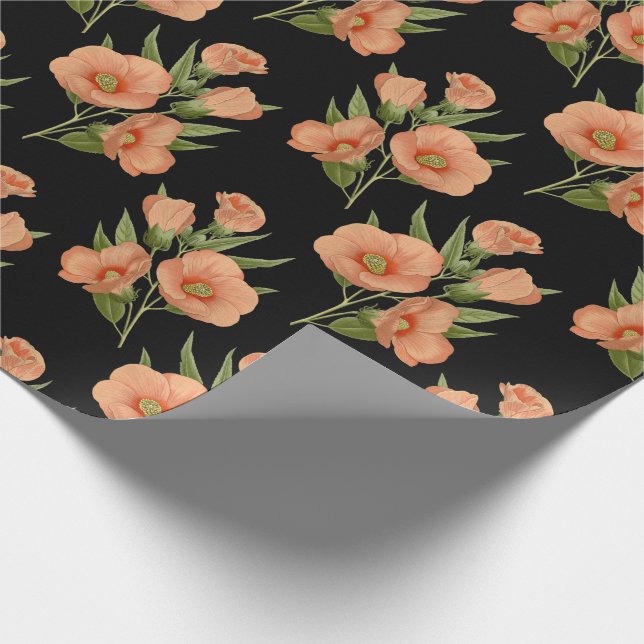 Vintage Rose Botanical Wrapping Paper (Corner)