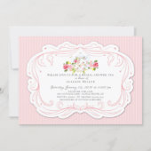 Vintage Rose Bridal Tea Party Invitation (Front)