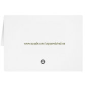 Vintage Rose Card (Back Horizontal)