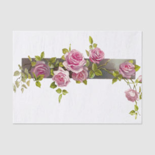 Vintage Rose Cascade Tissue Paper