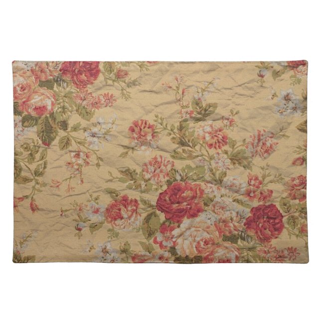 Vintage Rose Cloth Placemat (Front)