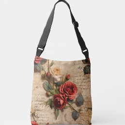 Vintage Rose Crossbody Bag