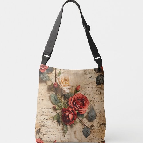 Vintage Rose Crossbody Bag