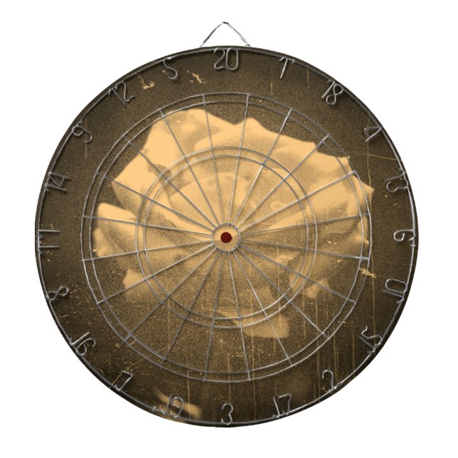 Vintage Rose Dart Board (Front)
