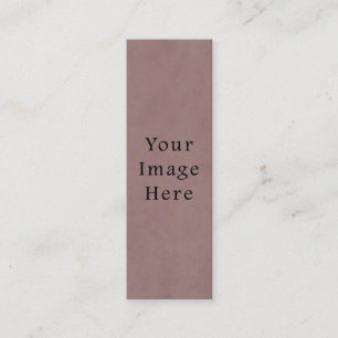 Vintage Rose Dusty Pink Mauve Old Parchment Paper Mini Business Card