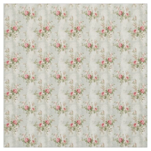 Vintage Rose Elegance with Soft Pastel Charm Fabric