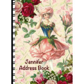 Vintage Rose Fairy Telephone Address Book (Front)