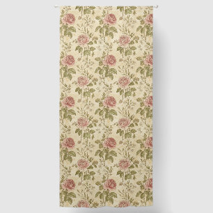 Vintage Rose Floral Pattern Blackout Curtains