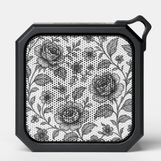 Vintage Rose Floral Pattern Bluetooth Speaker