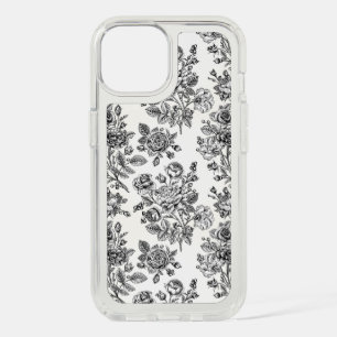 Vintage Rose Floral Pattern iPhone 15 Case