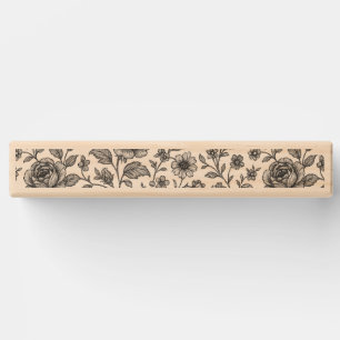 Vintage Rose Floral Pattern Topple Tower