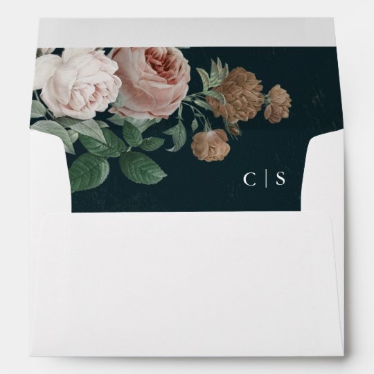 PERSONALISED WEDDING INVITATIONS Vintage Rose Post Card Floral Rustic Envelopes 
