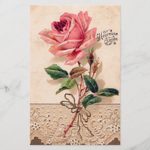 Vintage Rose Flower Floral Pattern