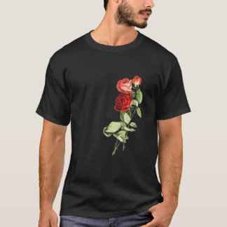 Vintage Rose Flower Garden Floral Flower T-Shirt